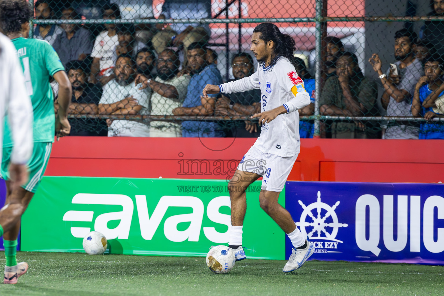 GA Dhaandhoo vs GA Gemanafushi in Day 14 of Golden Futsal Challenge 2025 was held on Saturday, 18th January 2025, in Hulhumale', Maldives. Photos: Ismail Thoriq / images.mv
