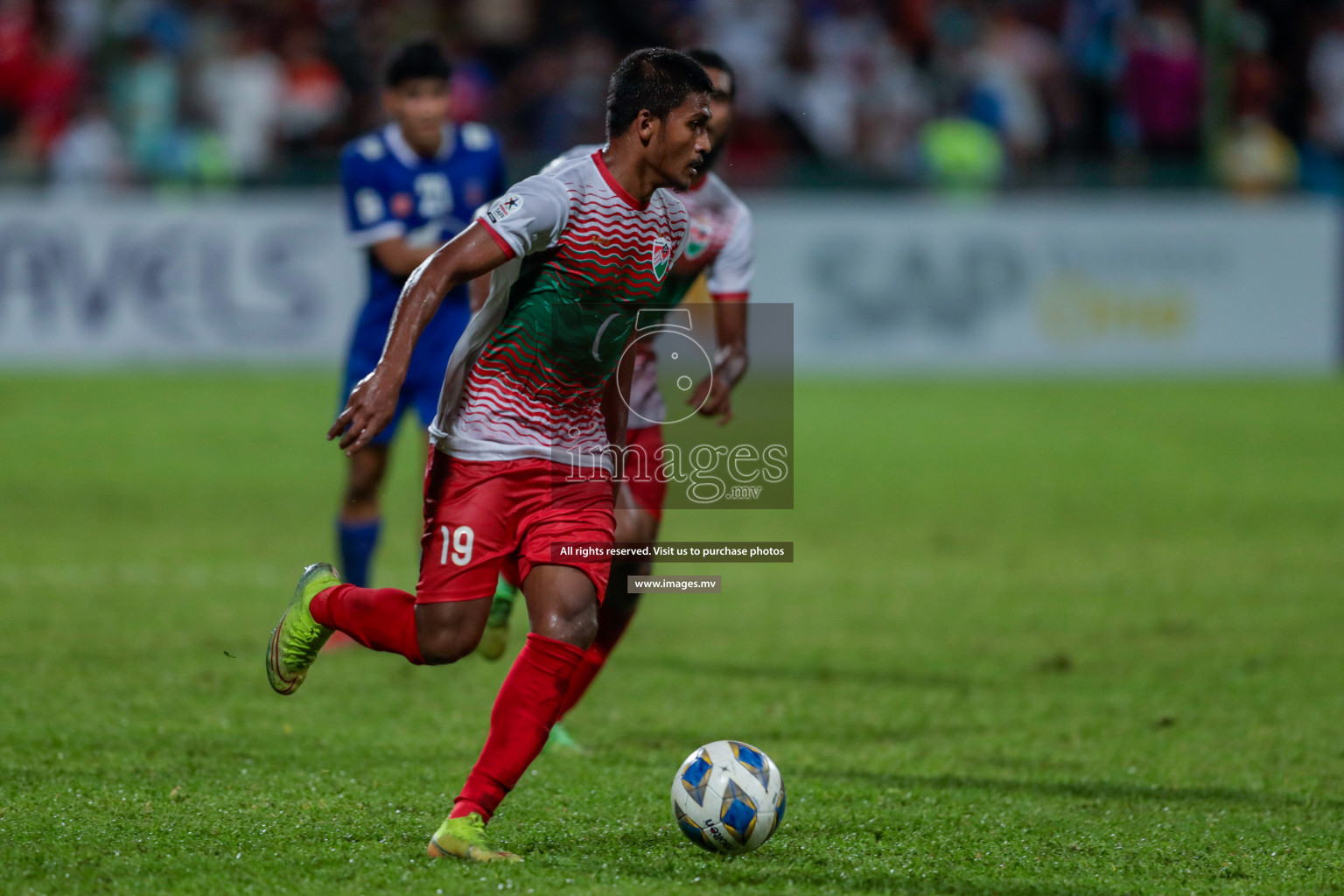 Maldives vs Nepal in SAFF Championship 2021 held on 1st October 2021 in Galolhu National Stadium, Male', Maldives