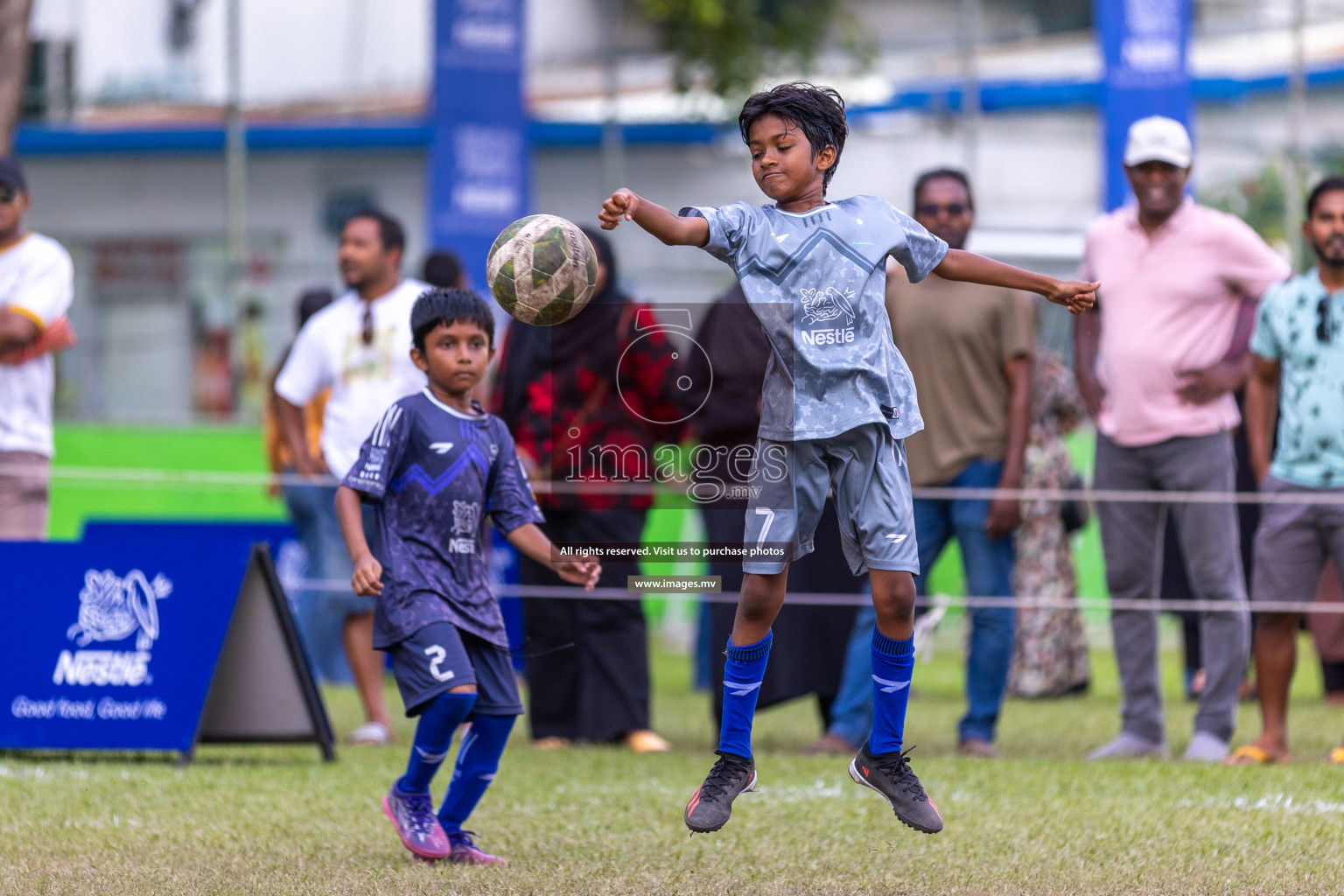 Day 2 of Nestle kids football fiesta, held in Henveyru Football Stadium, Male', Maldives on Thursday, 12th October 2023 Photos: Ismail Thoriq / Images.mv