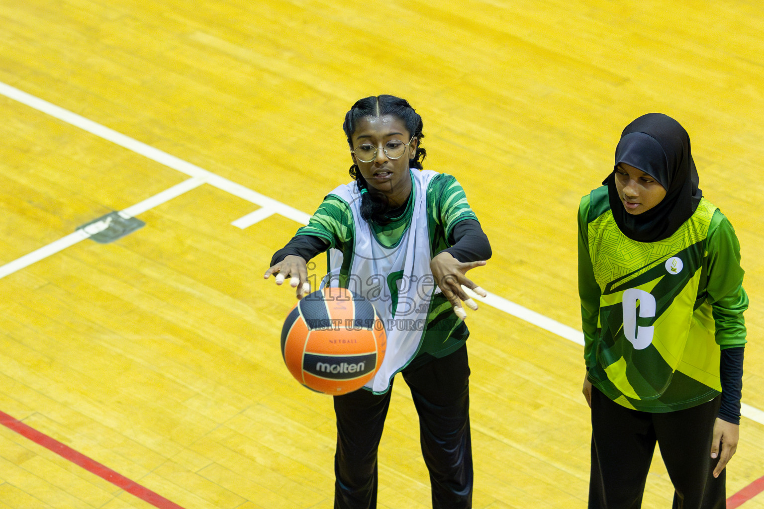 Day 15 of 25th Inter-School Netball Tournament was held in Social Center at Male', Maldives on Monday, 26th August 2024. Photos: Mohamed Mahfooz Moosa / images.mv