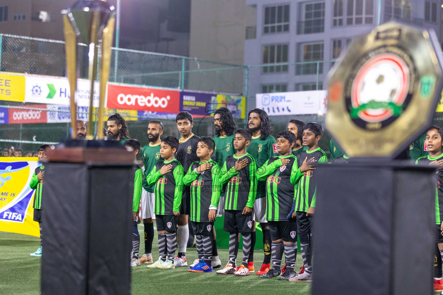 Opening of Golden Futsal Challenge 2024 with Charity Shield Match between L.Gan vs Th. Thimarafushi was held on Sunday, 14th January 2024, in Hulhumale', Maldives Photos: Ismail Thoriq / images.mv