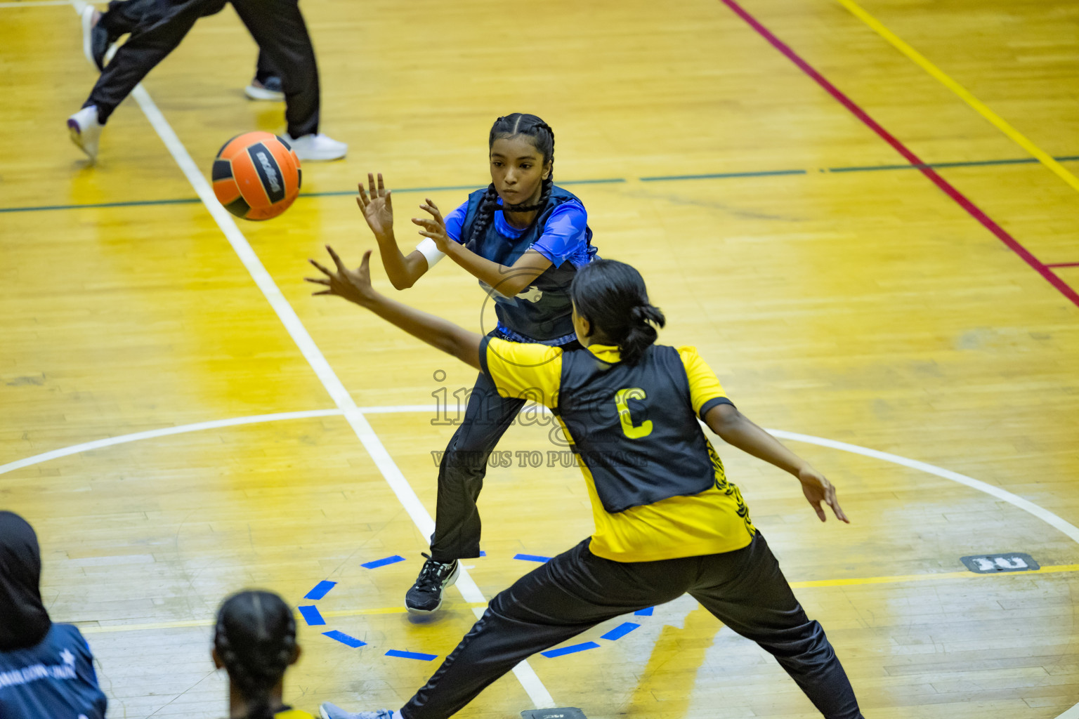 Day 12 of 25th Inter-School Netball Tournament was held in Social Center at Male', Maldives on Thursday, 22nd August 2024.