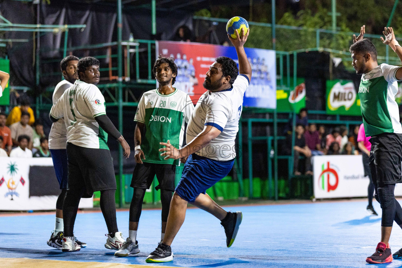 Day 19 of 10th National Handball Tournament 2023, held in Handball ground, Male', Maldives on Tuesday, 19th December 2023 Photos: Nausham Waheed/ Images.mv