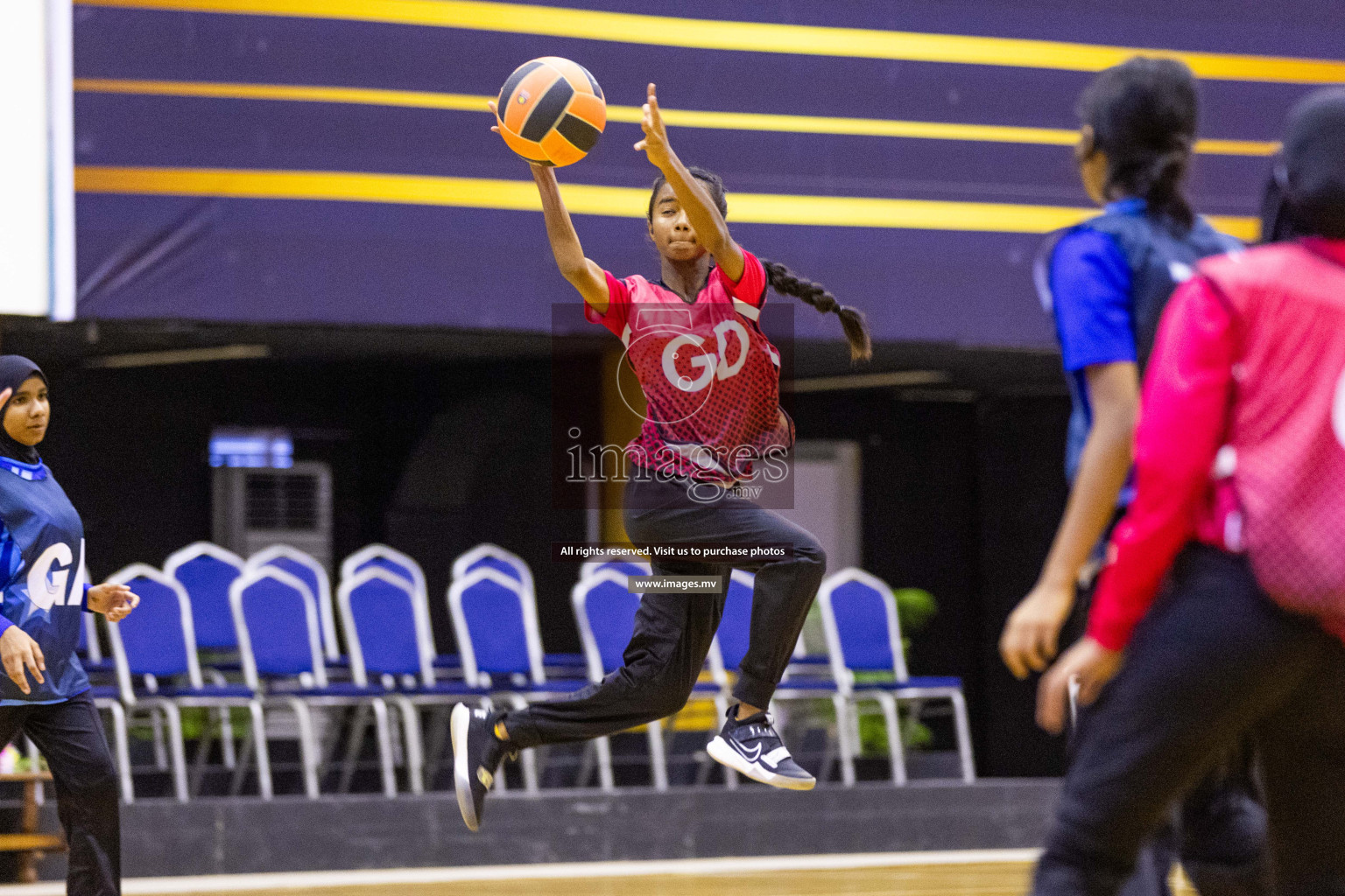 Day5 of 24th Interschool Netball Tournament 2023 was held in Social Center, Male', Maldives on 31st October 2023. Photos: Nausham Waheed / images.mv