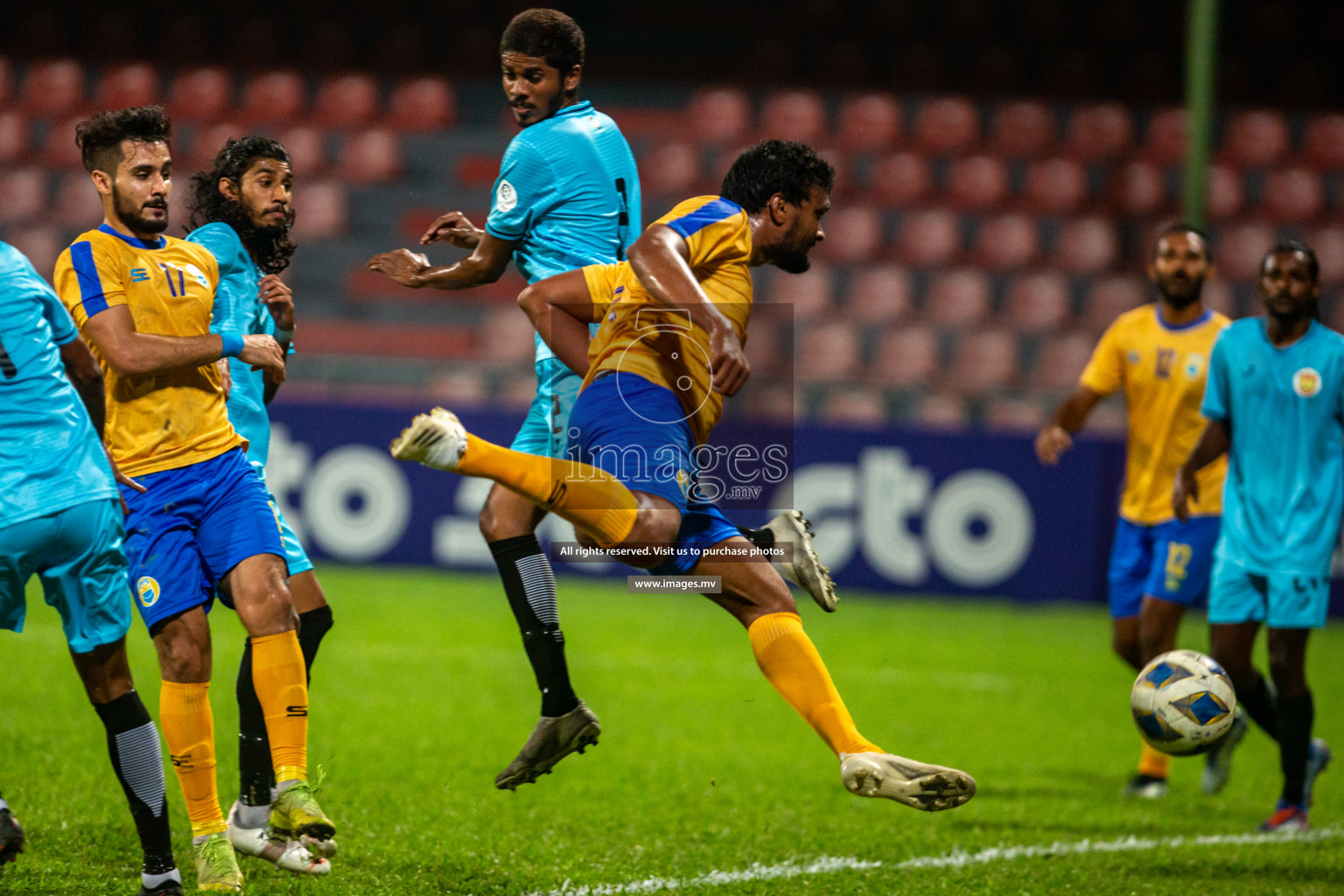 Club Valencia vs United Victory in the President's Cup 2021/2022 held in Male', Maldives on 19 December 2021