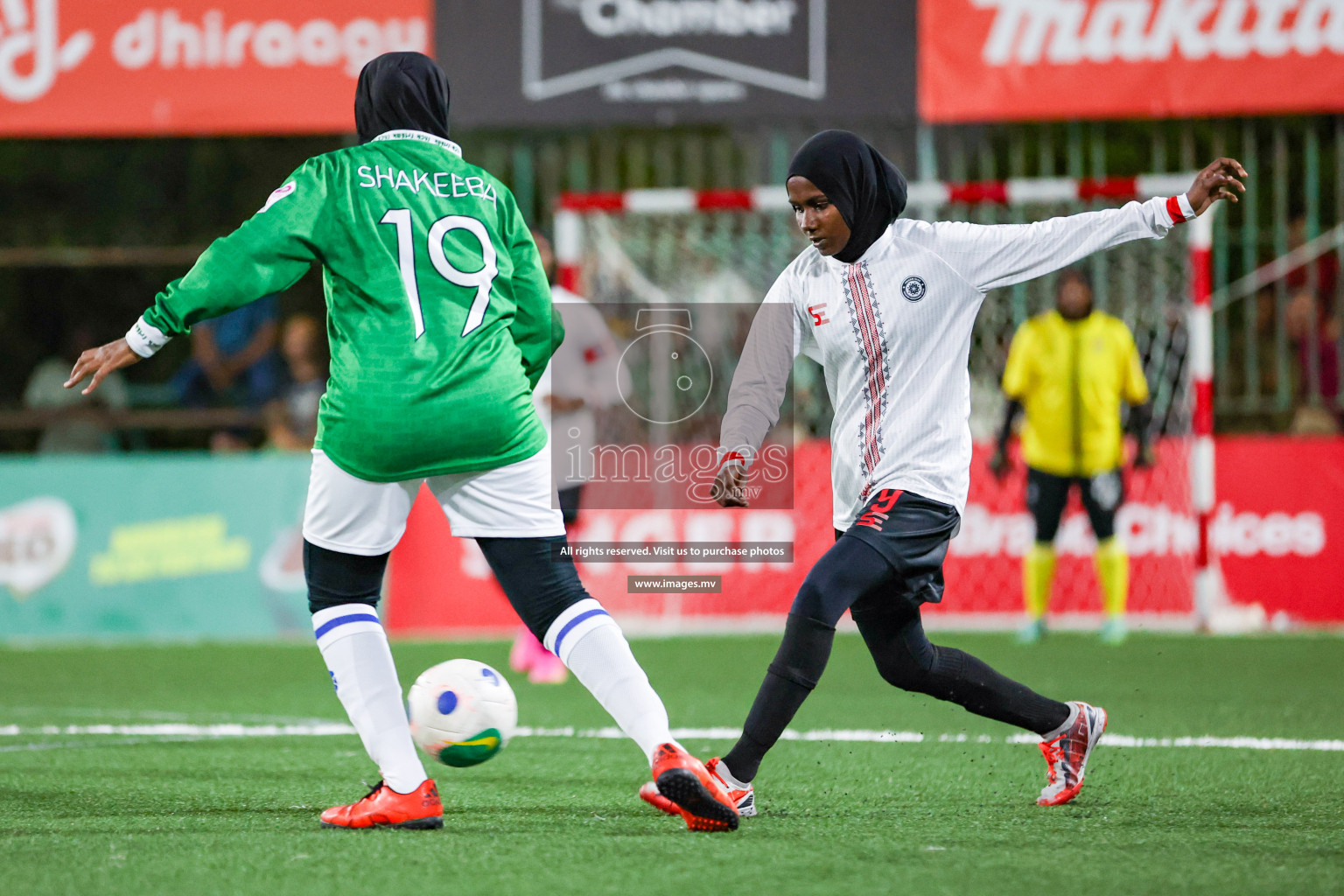 Hulhumale Hospital vs Prison RC in 18/30 Futsal Fiesta Classic 2023 held in Hulhumale, Maldives, on Monday, 17th July 2023 Photos: Nausham Waheed / images.mv