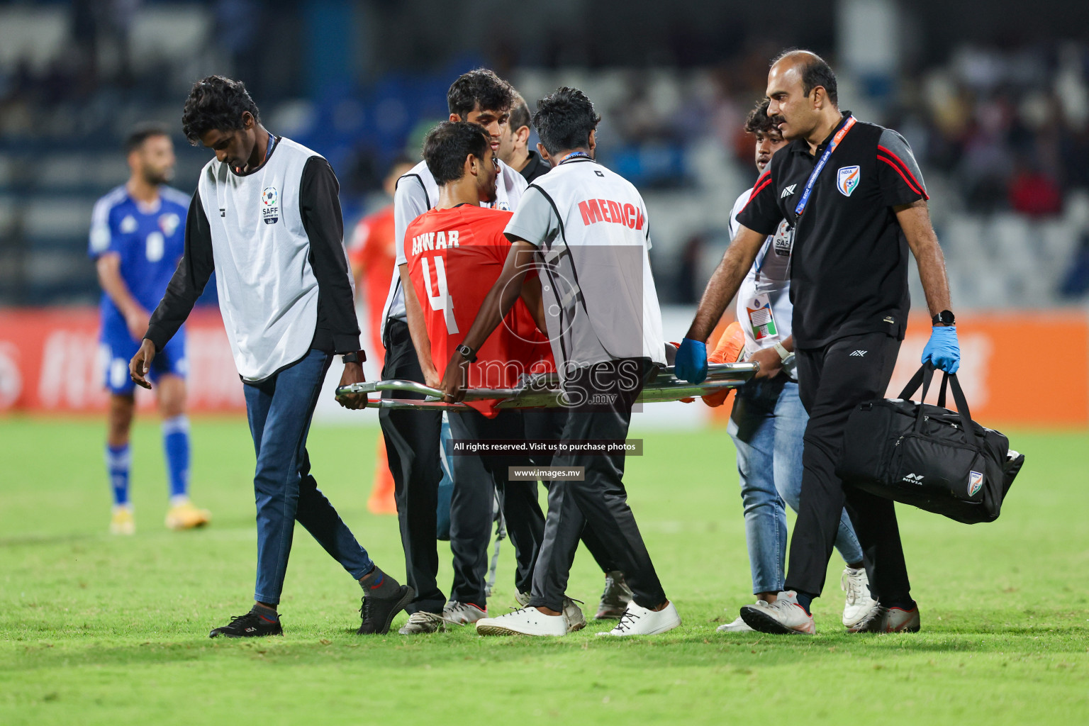 Kuwait vs India in the Final of SAFF Championship 2023 held in Sree Kanteerava Stadium, Bengaluru, India, on Tuesday, 4th July 2023. Photos: Nausham Waheed / images.mv