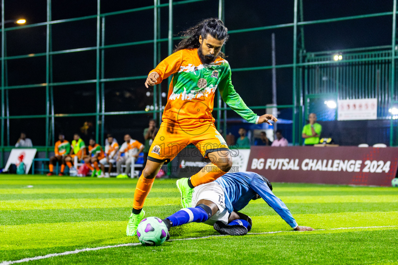 UNF vs Holiday SC in Day 8 of BG Futsal Challenge 2024 was held on Tuesday, 19th March 2024, in Male', Maldives Photos: Nausham Waheed / images.mv