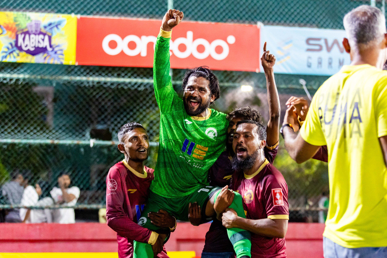 V Keyodhoo vs V Felidhoo in Day 29 of Golden Futsal Challenge 2024 was held on Tuesday , 13th February 2024 in Hulhumale', Maldives Photos: Nausham Waheed / images.mv