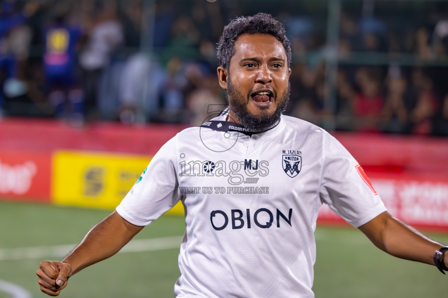 B Eydhafushi vs L Gan in the Final of Golden Futsal Challenge 2024 was held on Thursday, 7th March 2024, in Hulhumale', Maldives 
Photos: Ismail Thoriq / images.mv