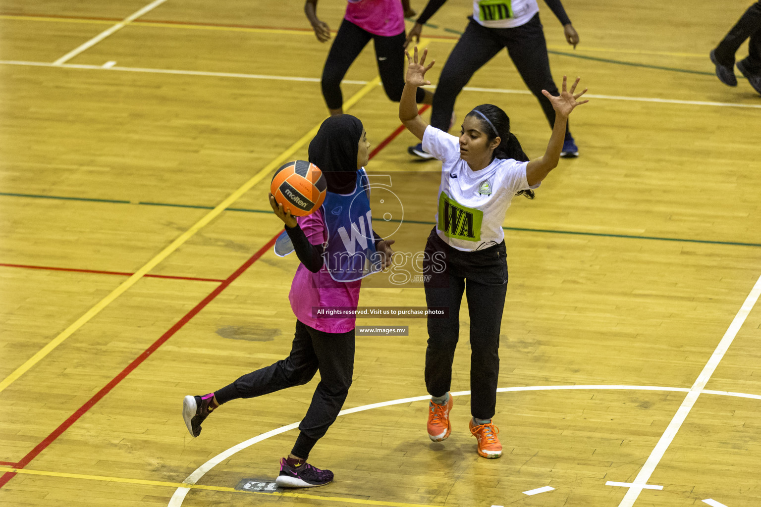 Sports Club Shining Star vs Club Green Streets in the Milo National Netball Tournament 2022 on 17 July 2022, held in Social Center, Male', Maldives. Photographer: Hassan Simah / Images.mv