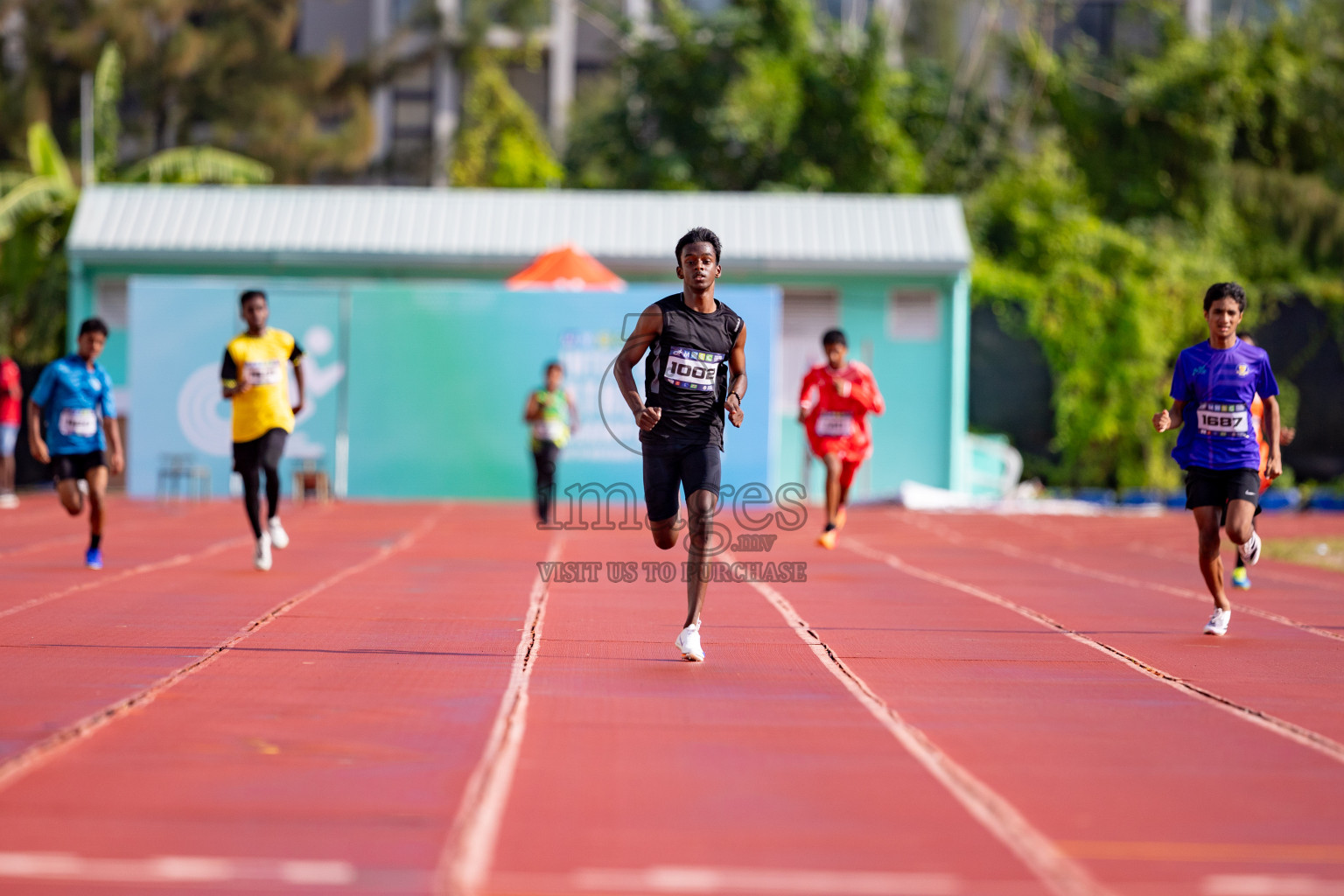 Day 3 of MWSC Interschool Athletics Championships 2024 held in Hulhumale Running Track, Hulhumale, Maldives on Monday, 11th November 2024. 
Photos by: Hassan Simah / Images.mv