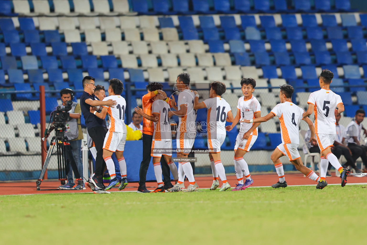 Bhutan vs Bangladesh in SAFF Championship 2023 held in Sree Kanteerava Stadium, Bengaluru, India, on Wednesday, 28th June 2023. Photos: Nausham Waheed, Hassan Simah / images.mv