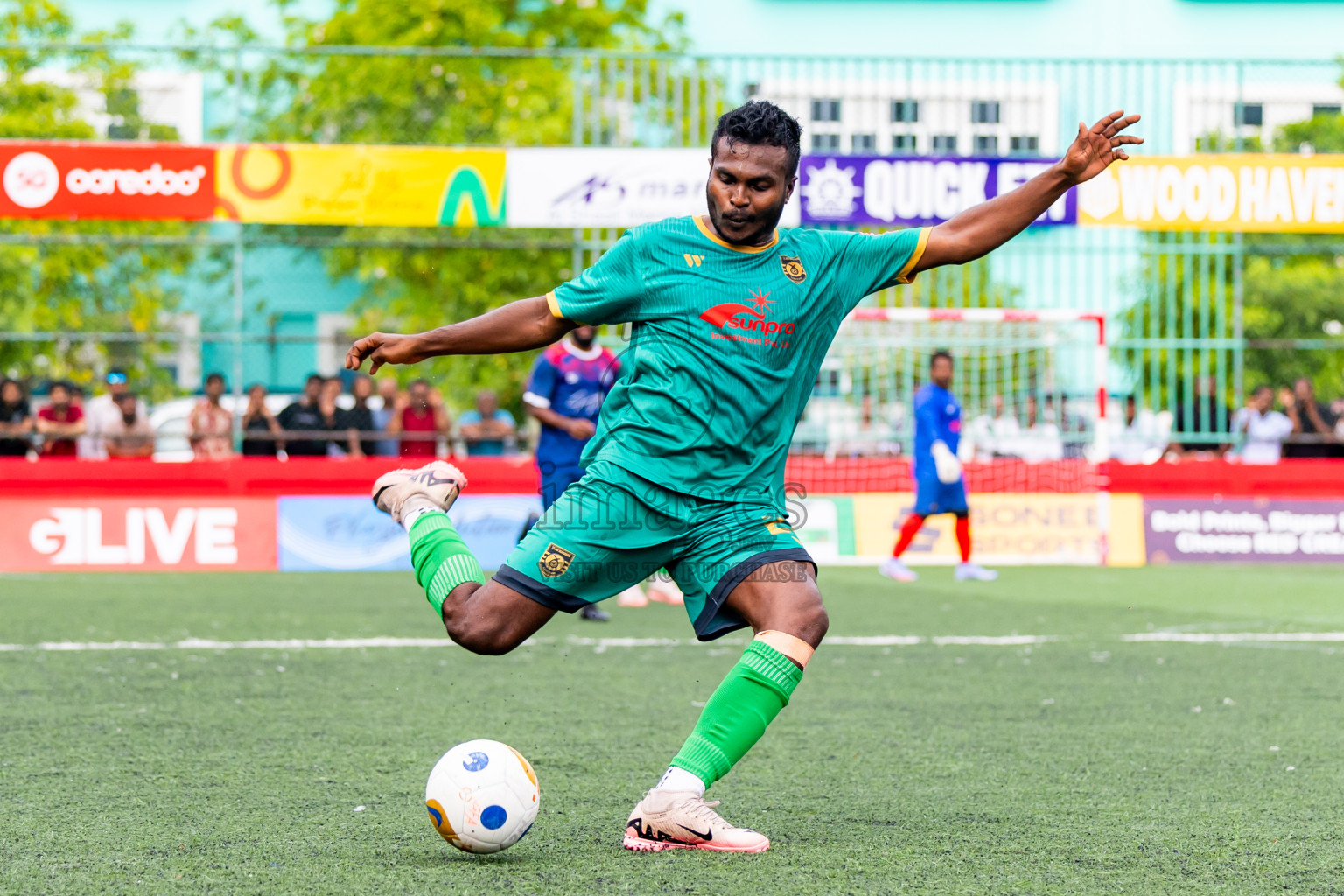 ADh Omadhoo VS ADh Mandhoo in Day 6 of Golden Futsal Challenge 2025 on Friday, 6th January 2025, in Hulhumale', Maldives Photos: Nausham Waheed / images.mv