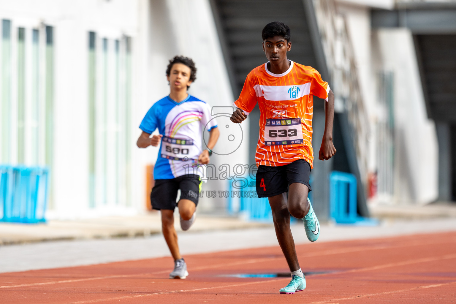 Day 2 of MWSC Interschool Athletics Championships 2024 held in Hulhumale Running Track, Hulhumale, Maldives on Sunday, 10th November 2024.
Photos by: Ismail Thoriq / Images.mv