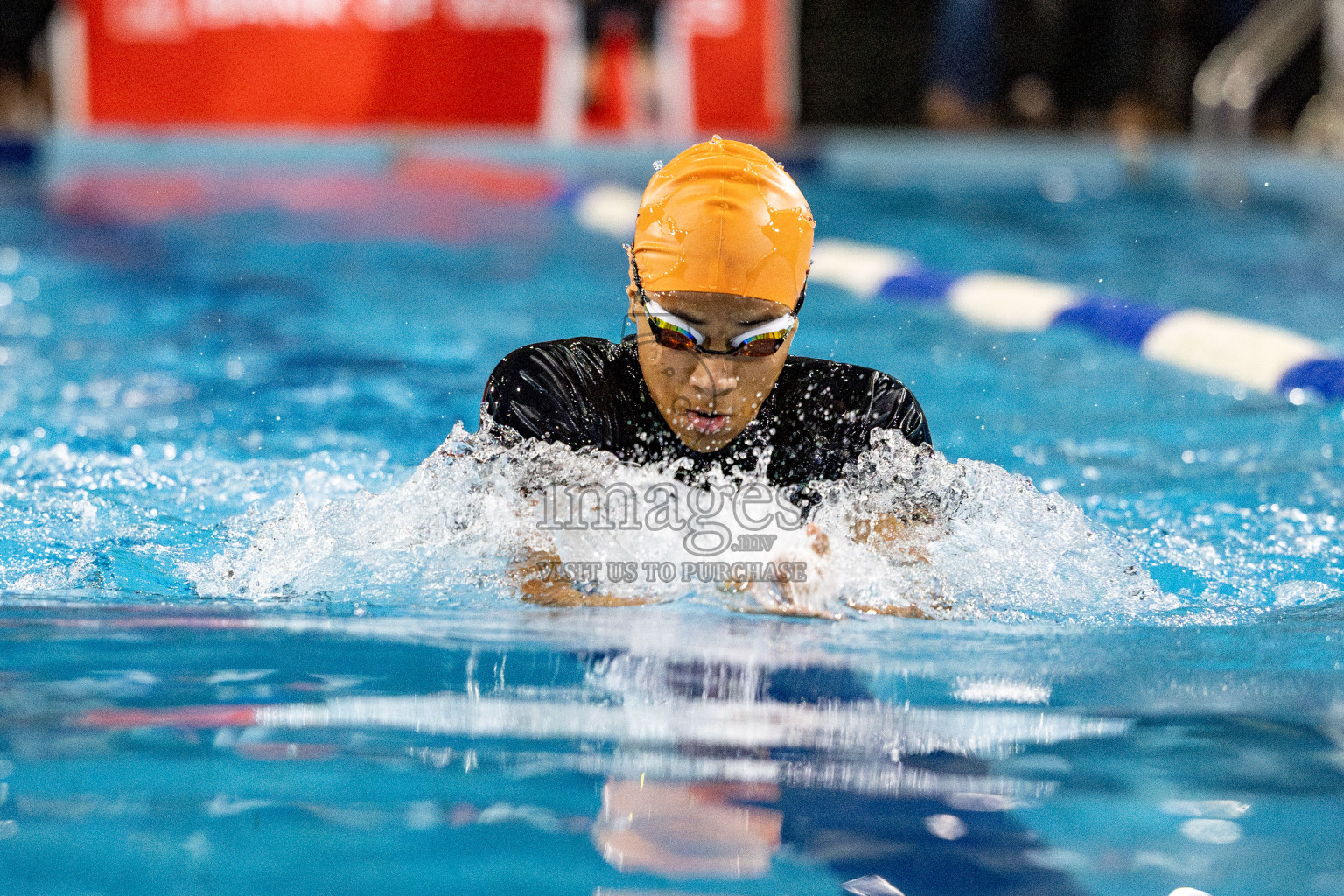 Day 5 of National Swimming Competition 2024 held in Hulhumale', Maldives on Tuesday, 17th December 2024. Photos: Hassan Simah / images.mv