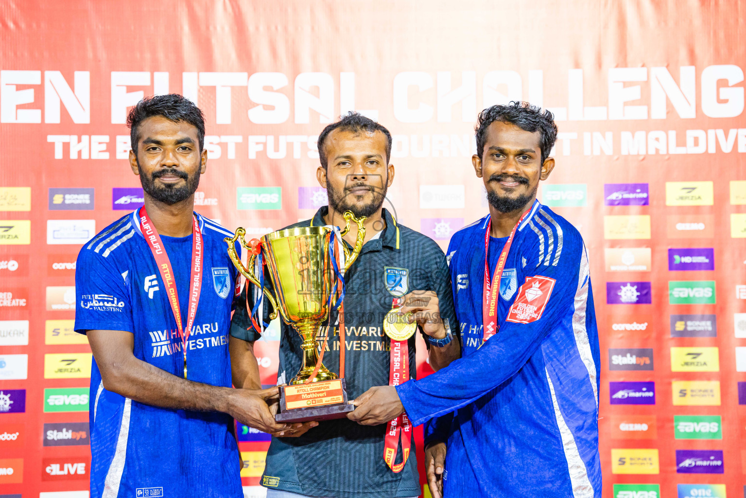 AA. Mathiveri VS AA. Thoddoo in Atoll Round Final on Day 20 of Golden Futsal Challenge 2025 was held on Thursday, 23rd January 2025, in Hulhumale', Maldives. Photos: Abdulla Abeed / images.mv