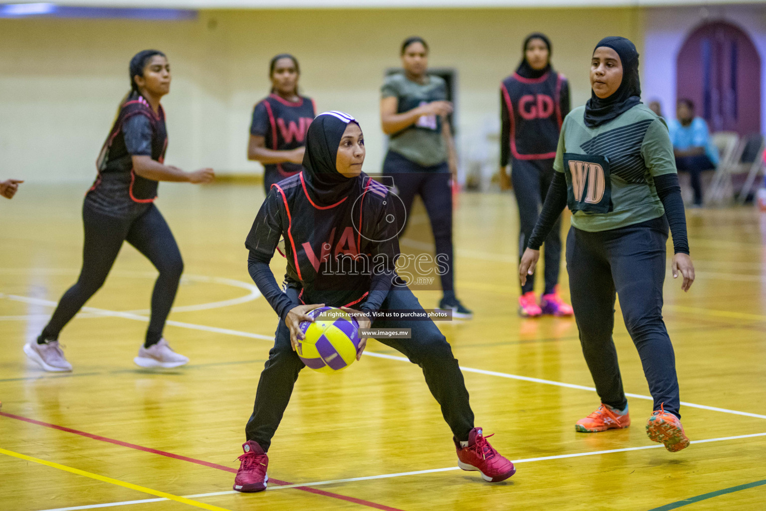 Kulhudhuffushi Youth & R.C vs Club Green Streets in the Finals of Milo National Netball Tournament 2021 (Women's) held on 5th December 2021 in Male', Maldives Photos: Ismail Thoriq / images.mv