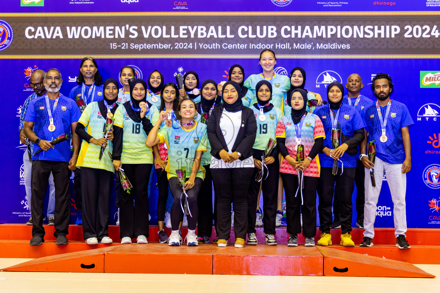 Nepal Police Club vs Humo VC in the Final of CAVA Woman's Volleyball Club Championship 2024 was held in Social Center, Male', Maldives on Saturday, 21st September 2024. Photos: Nausham Waheed / images.mv