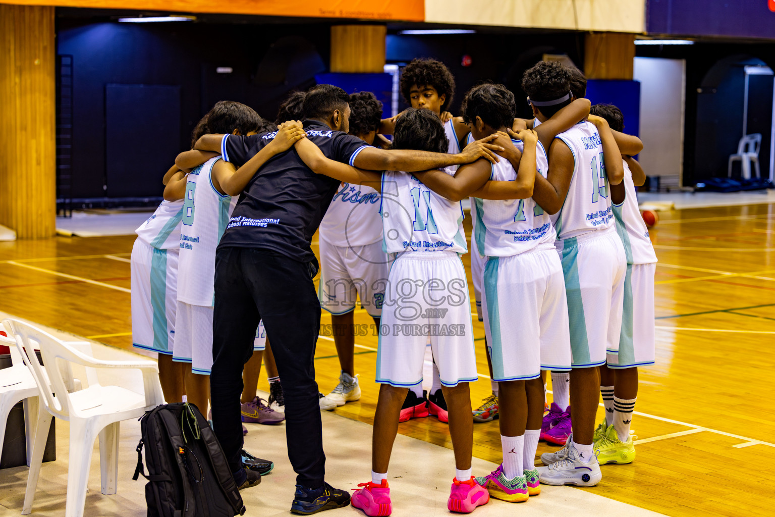 Iskandhar School vs Finland International School in Under 13 Boys Final of Junior Basketball Championship 2024 was held in Social Center, Male', Maldives on Sunday, 15th December 2024. Photos: Nausham Waheed / images.mv