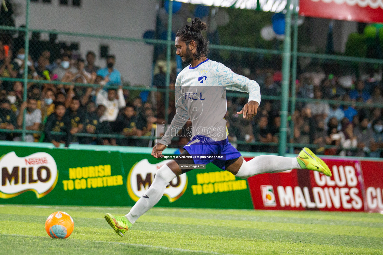 Prison Club vs MACL in the Quarter Finals of Club Maldives 2021 held at Hulhumale;, on 12th December 2021 Photos: Nasam / images.mv