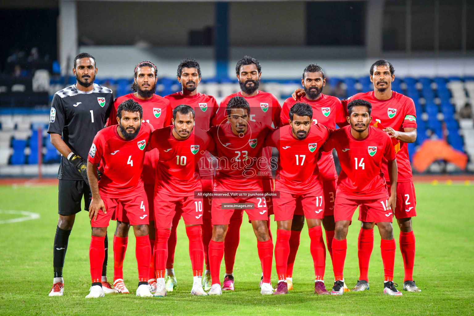 Maldives vs Bhutan in SAFF Championship 2023 held in Sree Kanteerava Stadium, Bengaluru, India, on Wednesday, 22nd June 2023. Photos: Nausham Waheed / images.mv