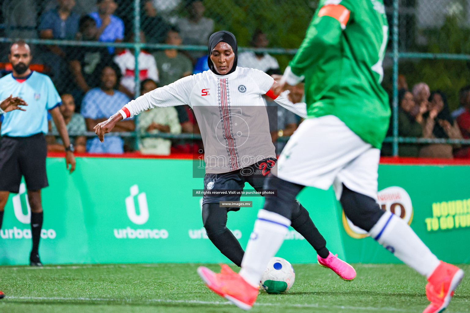 Hulhumale Hospital vs Prison RC in 18/30 Futsal Fiesta Classic 2023 held in Hulhumale, Maldives, on Monday, 17th July 2023 Photos: Nausham Waheed / images.mv