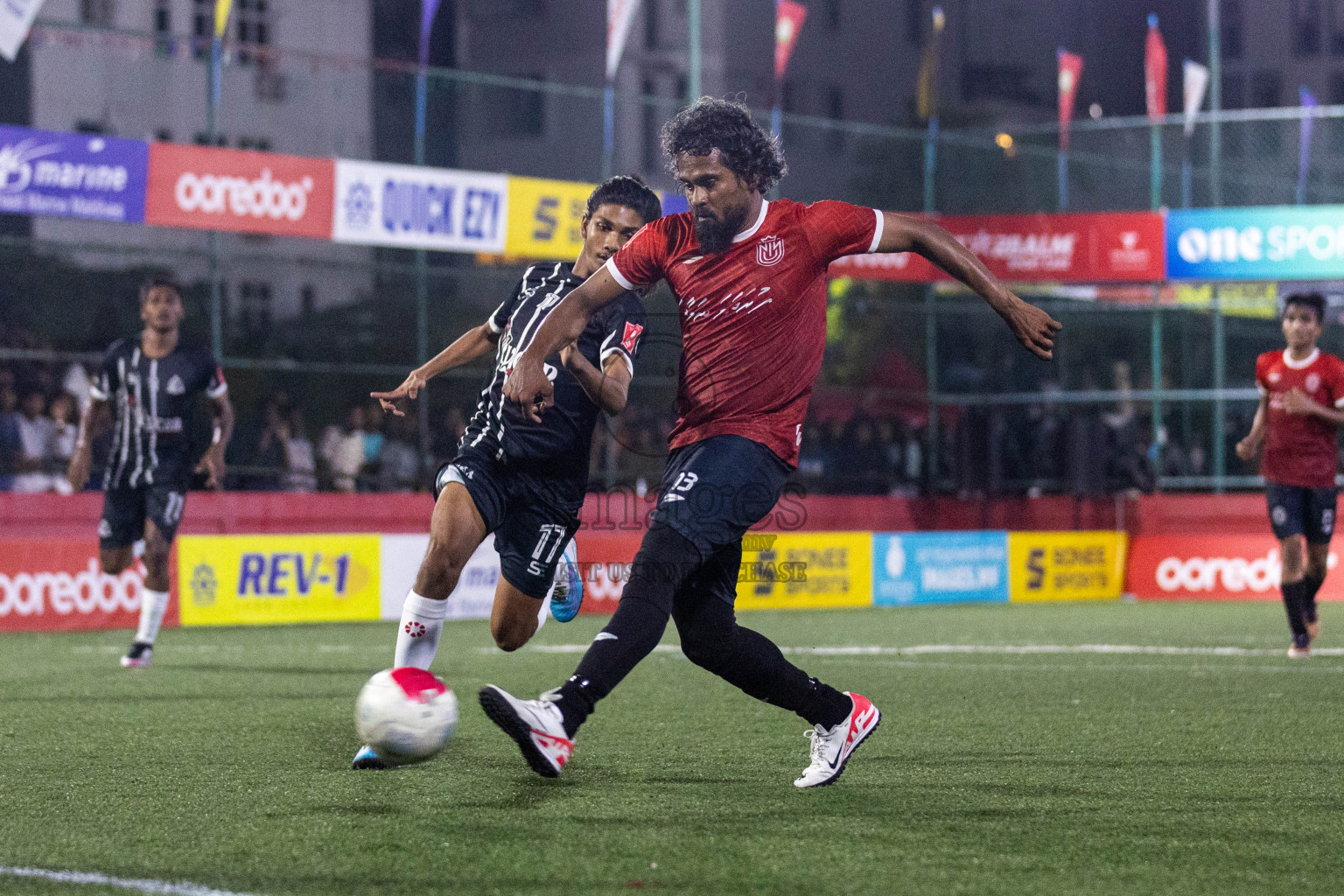 HDh Nolhivaran vs HDh Nolhivaranfaru in Day 18 of Golden Futsal Challenge 2024 was held on Thursday, 1st February 2024, in Hulhumale', Maldives Photos: Nausham Waheed, / images.mv