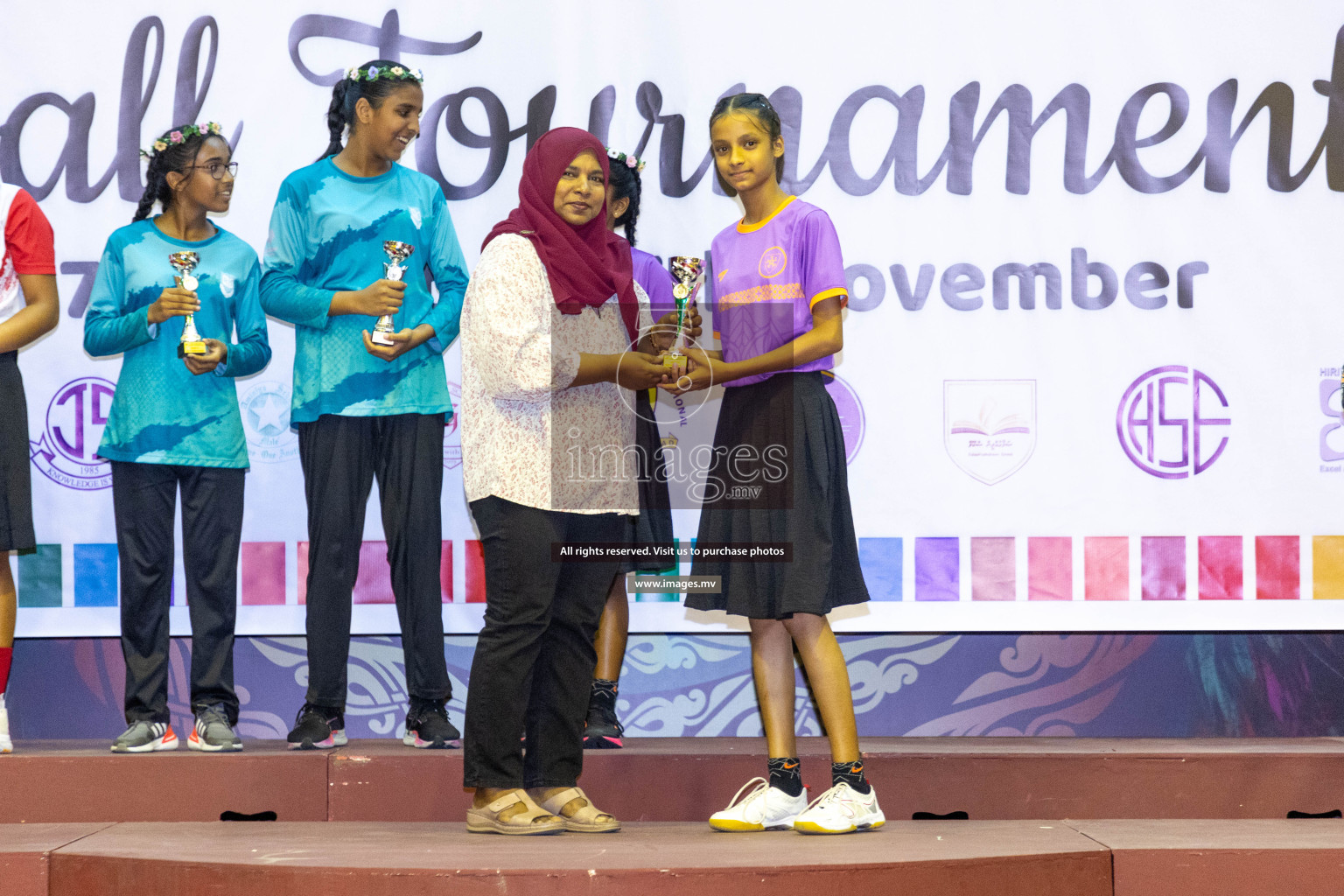 Final of 24th Interschool Netball Tournament 2023 was held in Social Center, Male', Maldives on 7th November 2023. Photos: Nausham Waheed / images.mv