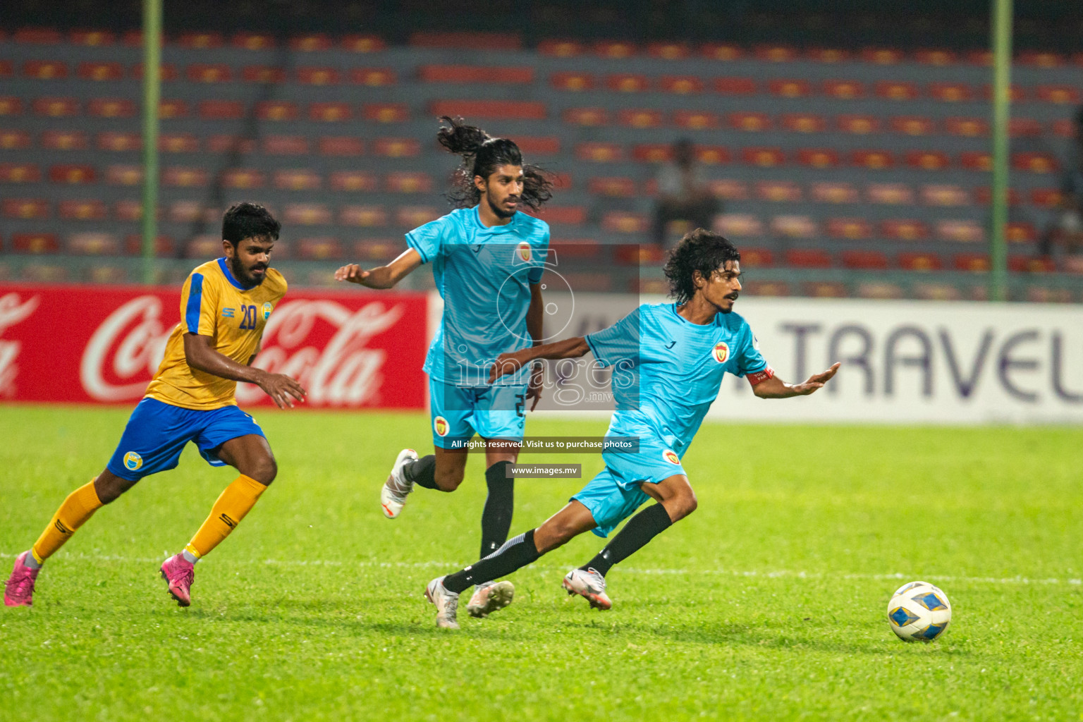 Club Valencia vs United Victory in the President's Cup 2021/2022 held in Male', Maldives on 19 December 2021