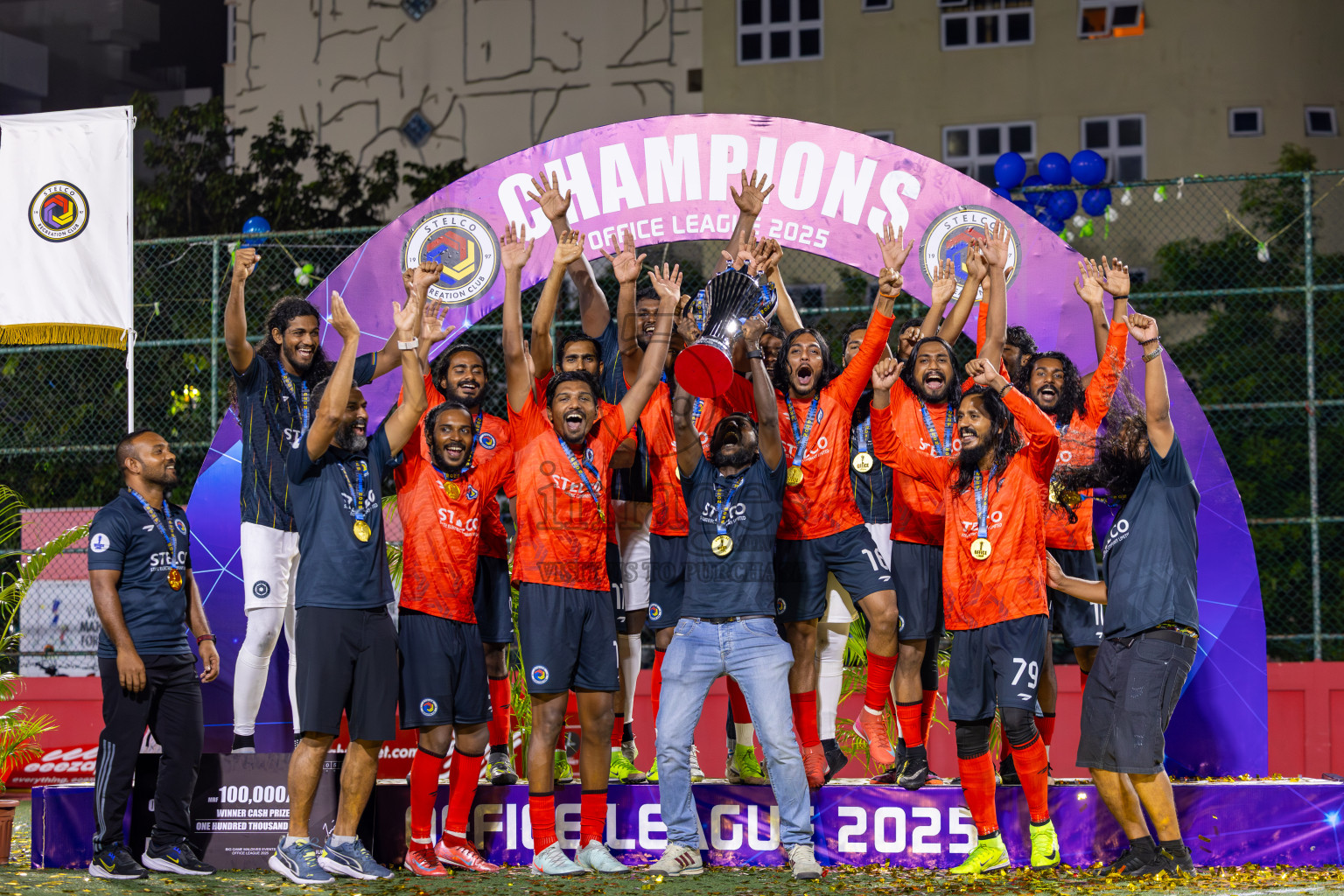 Police Club vs STELCO RC in the Final of Office League 2025 was held on Friday, 9th May 2025 in Hulhumale', Maldives. Photos: Ismail Thoriq / images.mv