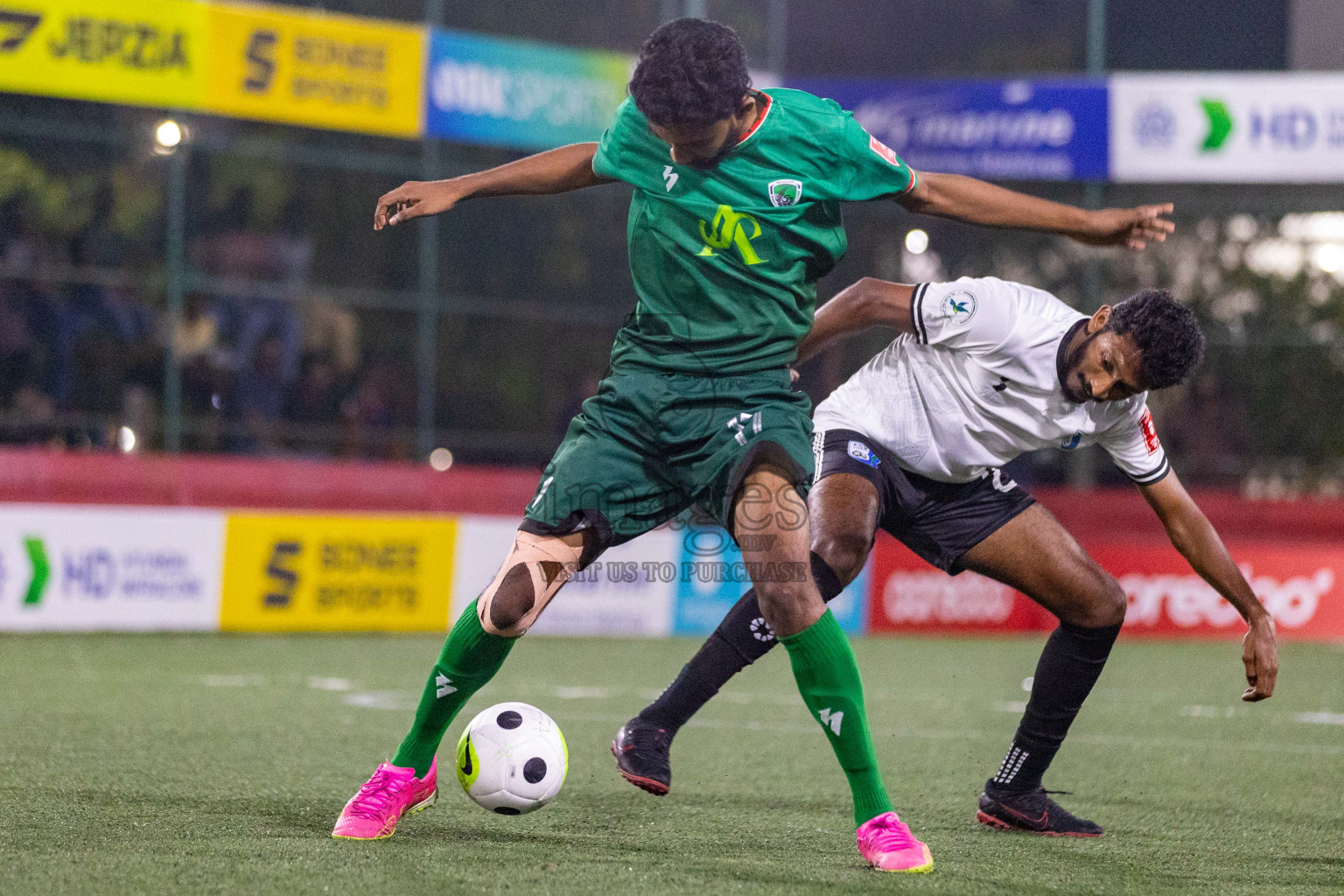 HDh Finey vs HDh Hanimaadhoo in Golden Futsal Challenge 2024 was held on Tuesday, 16th January 2024, in Hulhumale', Maldives
Photos: Ismail Thoriq / images.mv