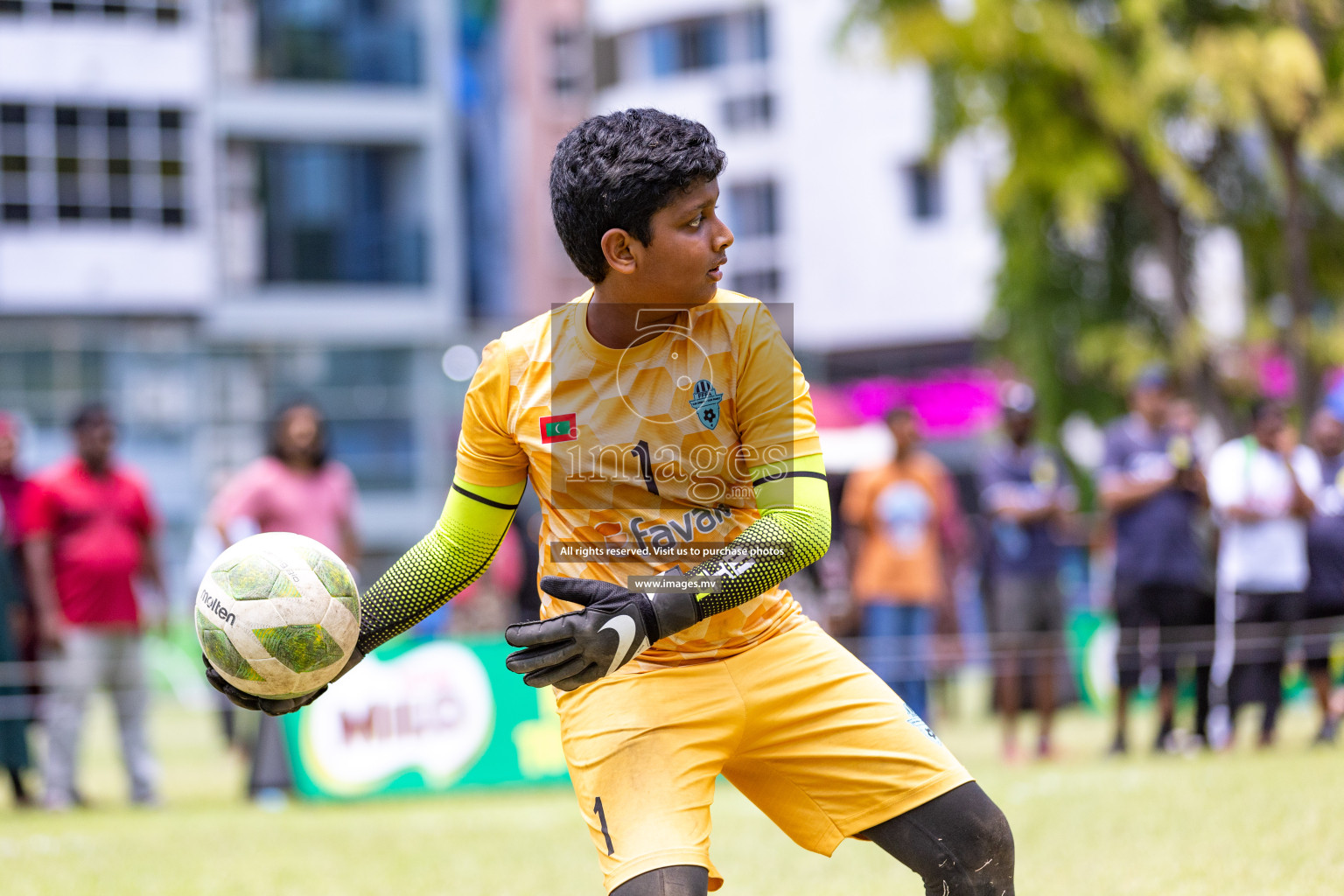 Day 2 of MILO Academy Championship 2023 (U12) was held in Henveiru Football Grounds, Male', Maldives, on Saturday, 19th August 2023. Photos: Nausham Waheedh / images.mv