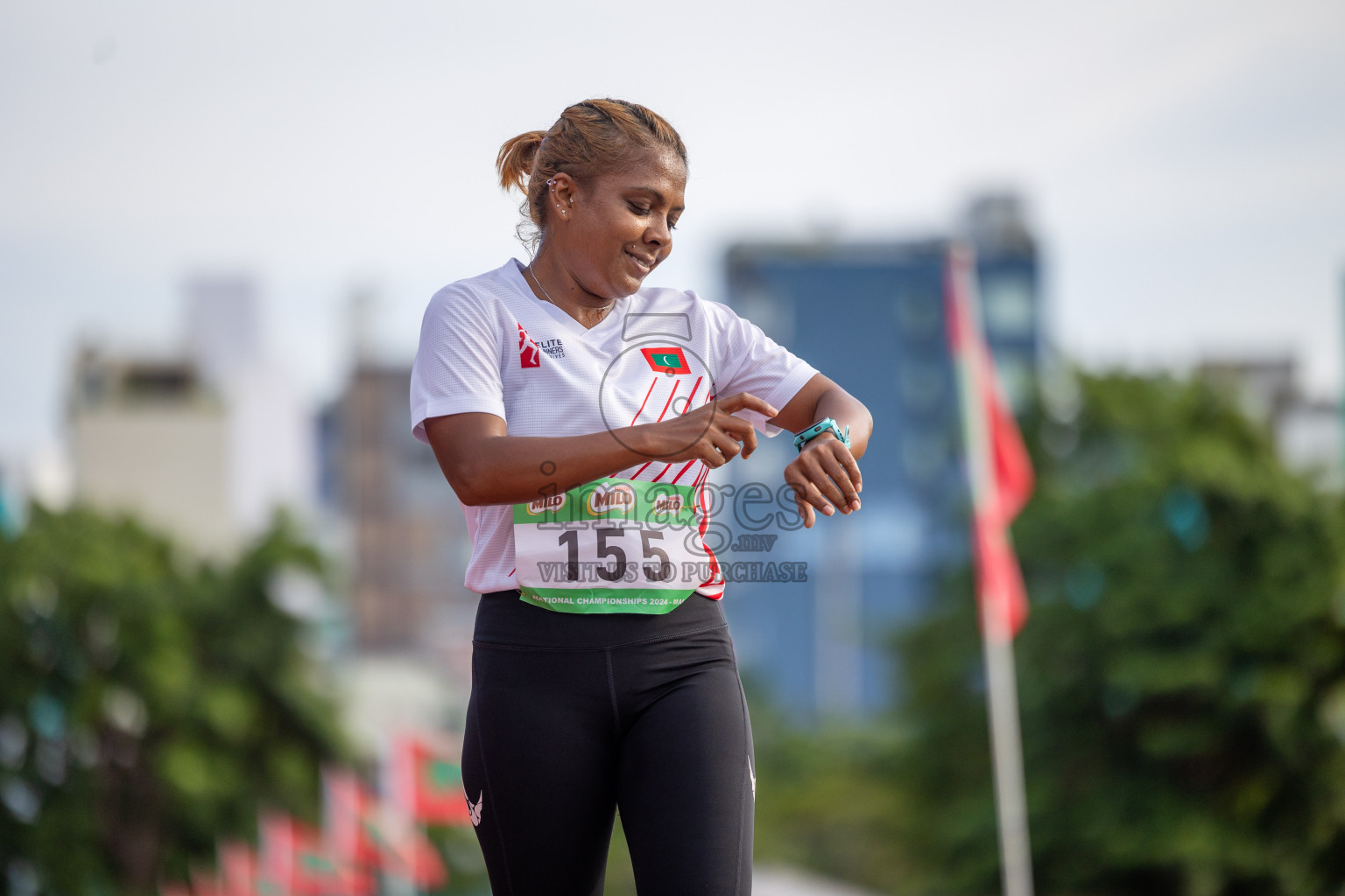 Day 2 of 33rd National Athletics Championship was held in Ekuveni Track at Male', Maldives on Friday, 6th September 2024. Photos: Shuu Abdul Sattar / images.mv