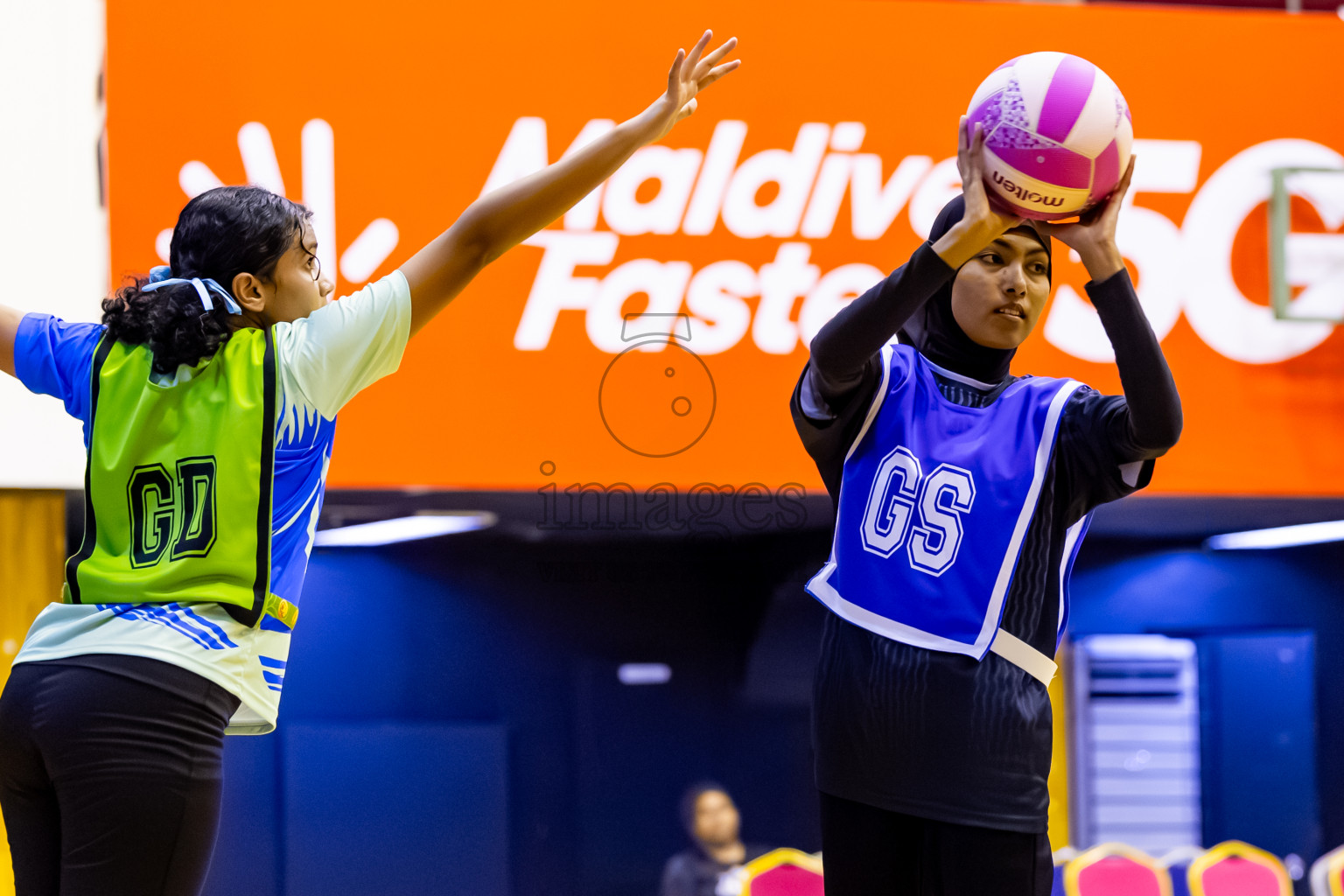 United Unity SV vs SC Shinning Star in Day 2 of 24th Milo Netball Association Championship held in Social Center at Male', Maldives on Tuesday, 2nd September 2025. Photos: Nausham Waheed / images.mv