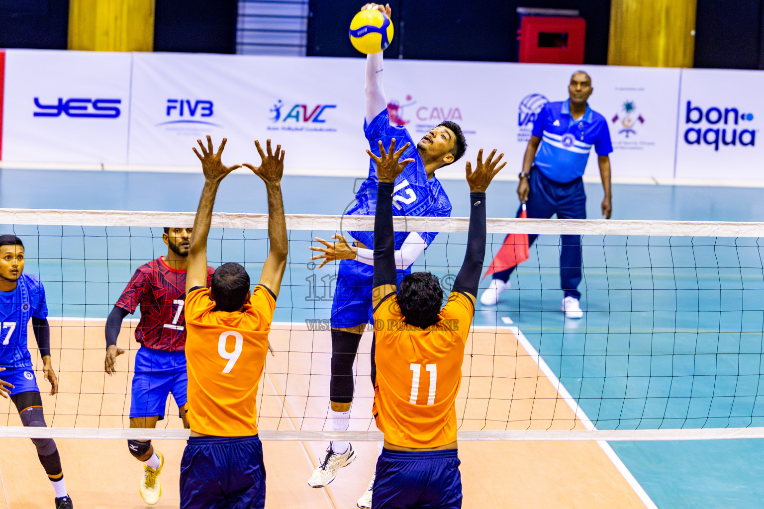 Sports Club City vs Police Club in Day 3 of MILO VAM Cup 2024 Men's Division was held in Social Center Indoor Hall on Wednesday, 30th October 2024. Photos: Nausham Waheed / images.mv