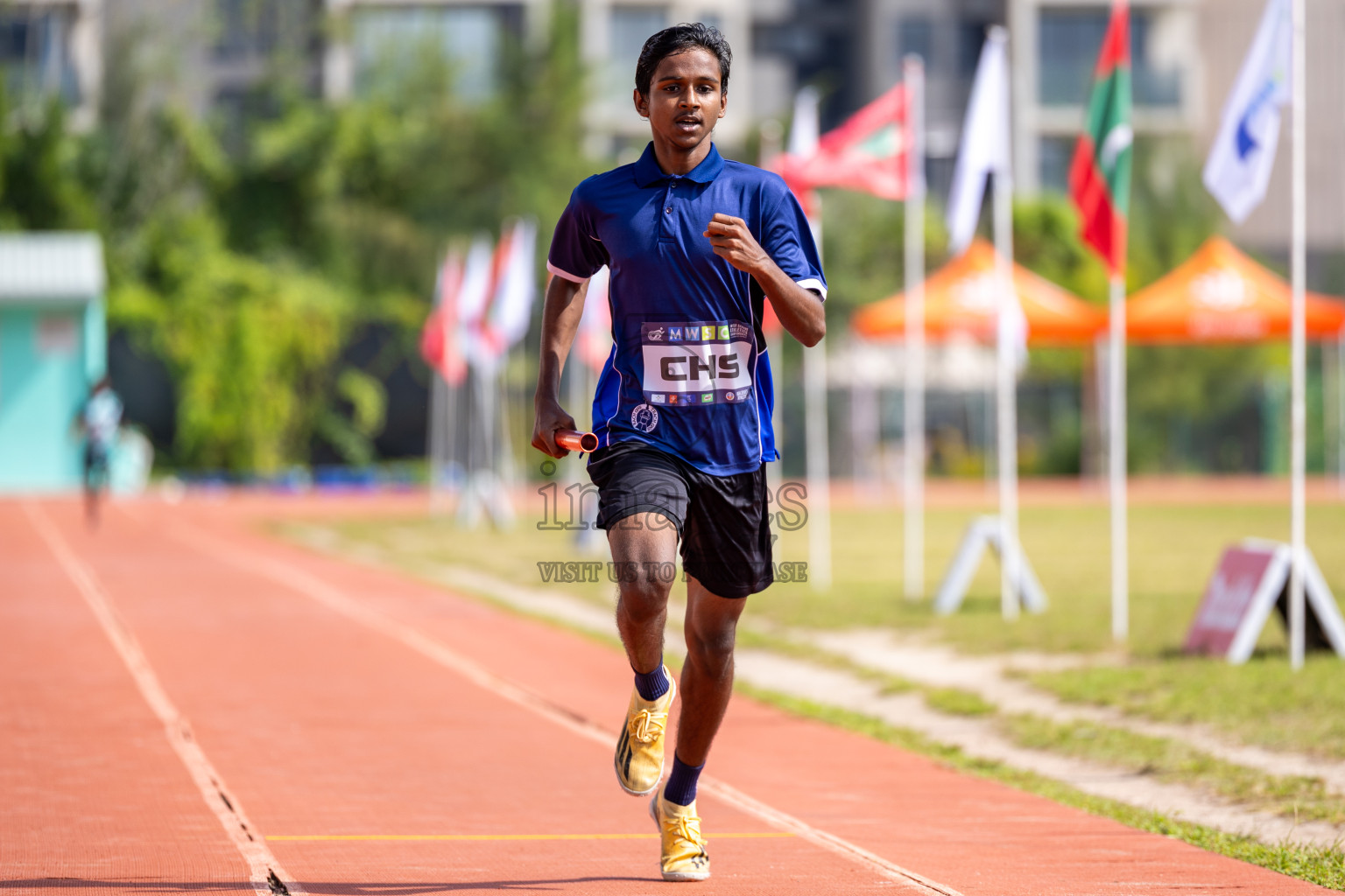 Day 6 of MWSC Interschool Athletics Championships 2024 held in Hulhumale Running Track, Hulhumale, Maldives on Thursday, 14th November 2024. Photos by: Ismail Thoriq / Images.mv