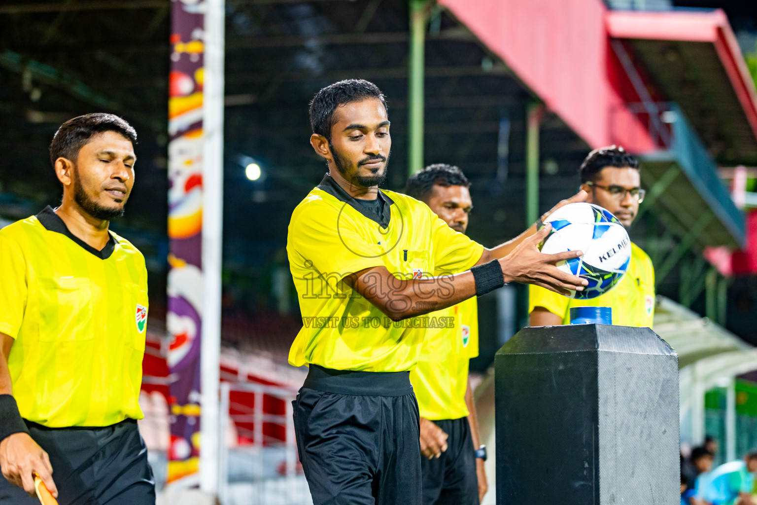 Odi Sports Club vs Buru Sports Club in Day 5 of Under 19 Youth Championship 2024 was held at National Stadium in Male', Maldives on Sunday, 23rd June 2024. Photos: Nausham Waheed / images.mv