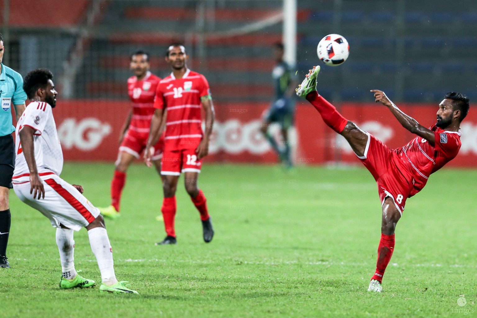 Asian Cup Qualifier between Maldives and Oman in National Stadium, on 10 October 2017 Male' Maldives. ( Images.mv Photo: Abdulla Abeedh )