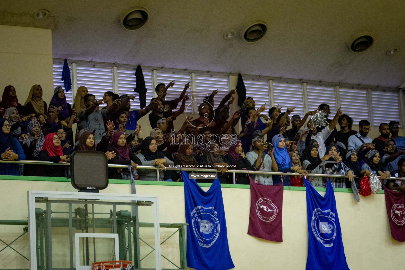 Maldives National University and Cyryx Colllege in the final of Inter College Volleyball Tournament 2019 (Girls division) in Male, Maldives on Saturday, 30th March 2019 Photos: Ismail Thoriq / images.mv