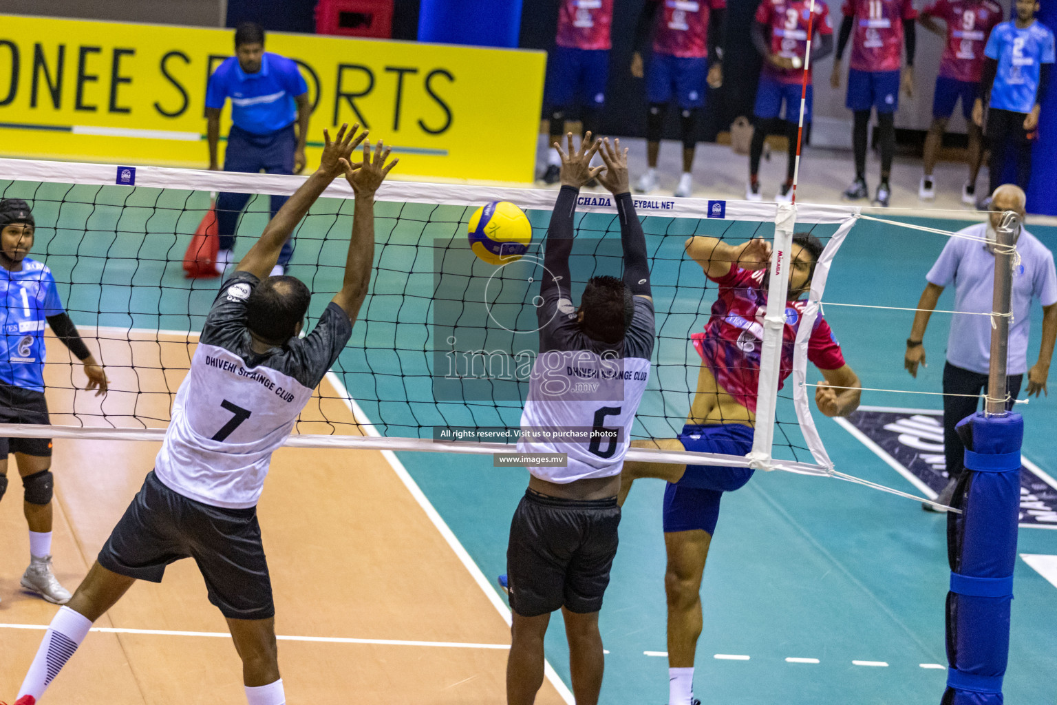 Sports Club City vs Dhivehi Sifainge Club in the Finals of National Volleyball Tournament 2022 on Thursday, 07th July 2022, held in Social Center, Male', Maldives