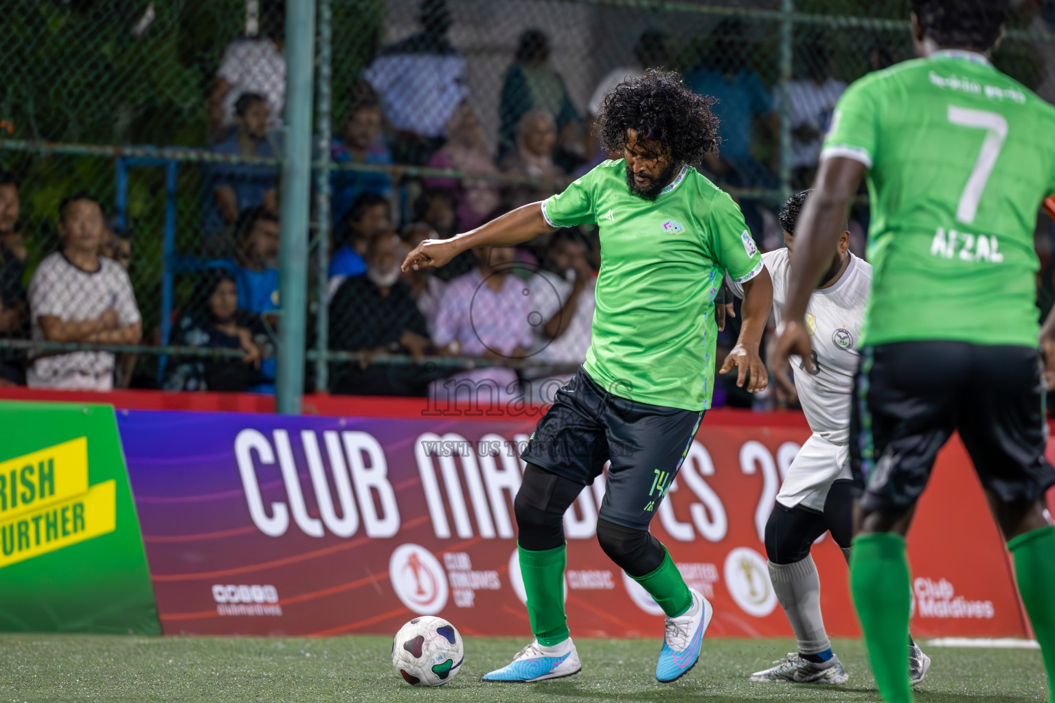 Team DJA vs Male' City Council in Club Maldives Classic 2024 held in Rehendi Futsal Ground, Hulhumale', Maldives on Tuesday, 10th September 2024.
Photos: Ismail Thoriq / images.mv