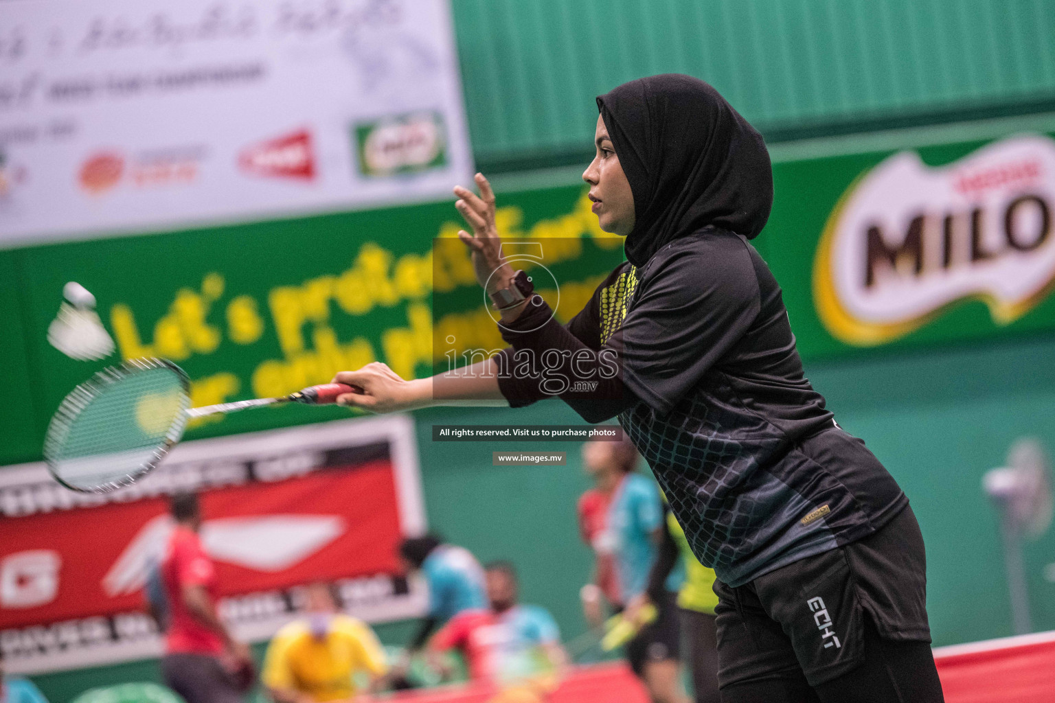 Day 4 of Badminton association mixed group championship 2021 held in Male', Maldives Photos by Nausham Waheed