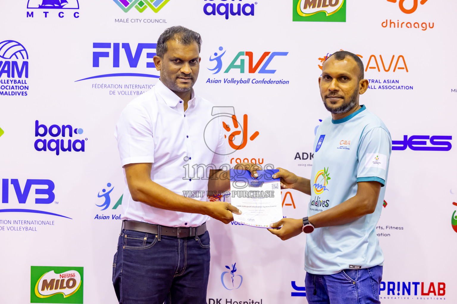 Sri Lanka vs Maldives in Semi Final of CAVA U20 Woman's Volleyball Championship 2024 was held in Social Center, Male', Maldives on 22nd July 2024. Photos: Nausham Waheed / images.mv