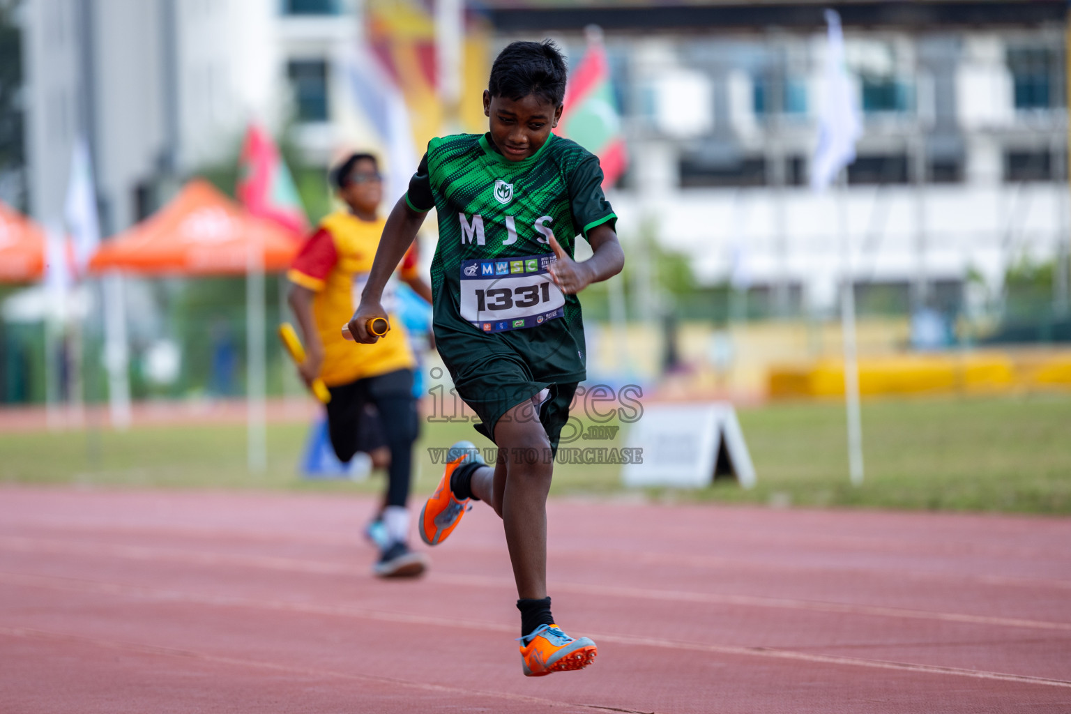 Day 5 of MWSC Interschool Athletics Championships 2024 held in Hulhumale Running Track, Hulhumale, Maldives on Wednesday, 13th November 2024. Photos by: Ismail Thoriq / Images.mv