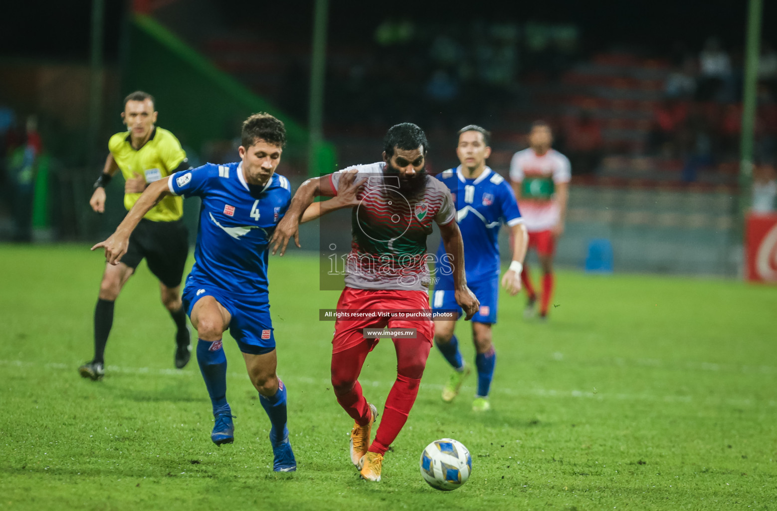 Maldives vs Nepal in SAFF Championship 2021 held on 1st October 2021 in Galolhu National Stadium, Male', Maldives