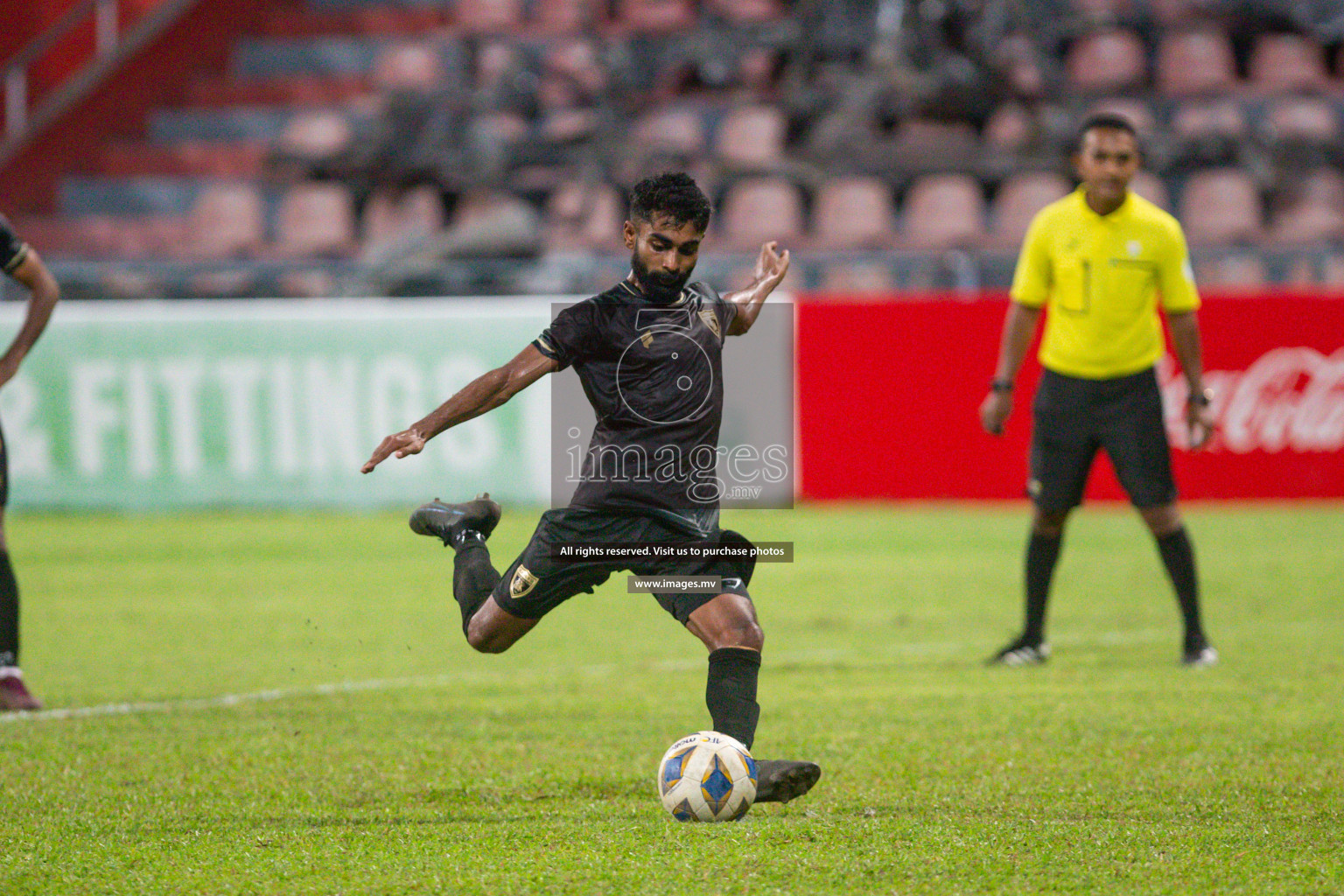 President's Cup 2023 - Club Eagles vs Super United Sports, held in National Football Stadium, Male', Maldives  Photos: Mohamed Mahfooz Moosa/ Images.mv