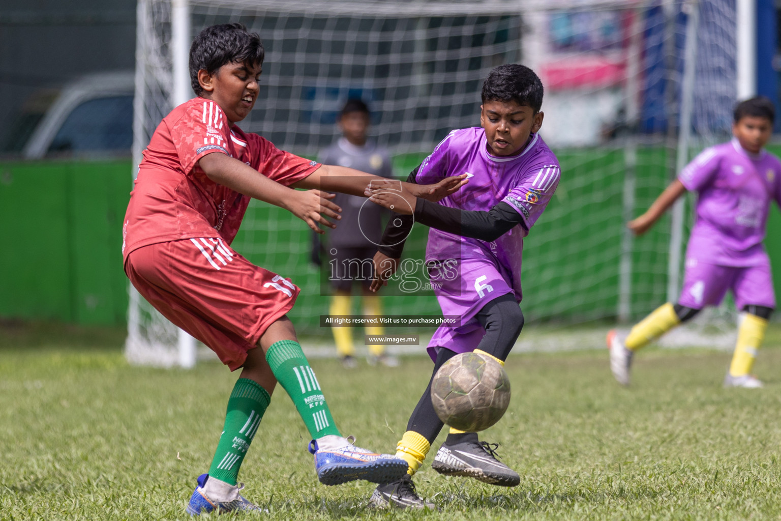 Day 2 of Nestle kids football fiesta, held in Henveyru Football Stadium, Male', Maldives on Thursday, 12th October 2023 Photos: Shuu Abdul Sattar / mages.mv