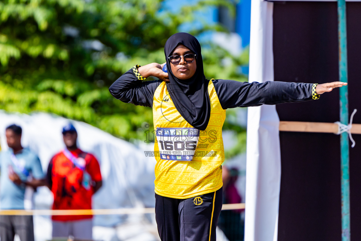 Day 3 of MWSC Interschool Athletics Championships 2024 held in Hulhumale Running Track, Hulhumale, Maldives on Monday, 11th November 2024. Photos by:  Nausham Waheed / Images.mv