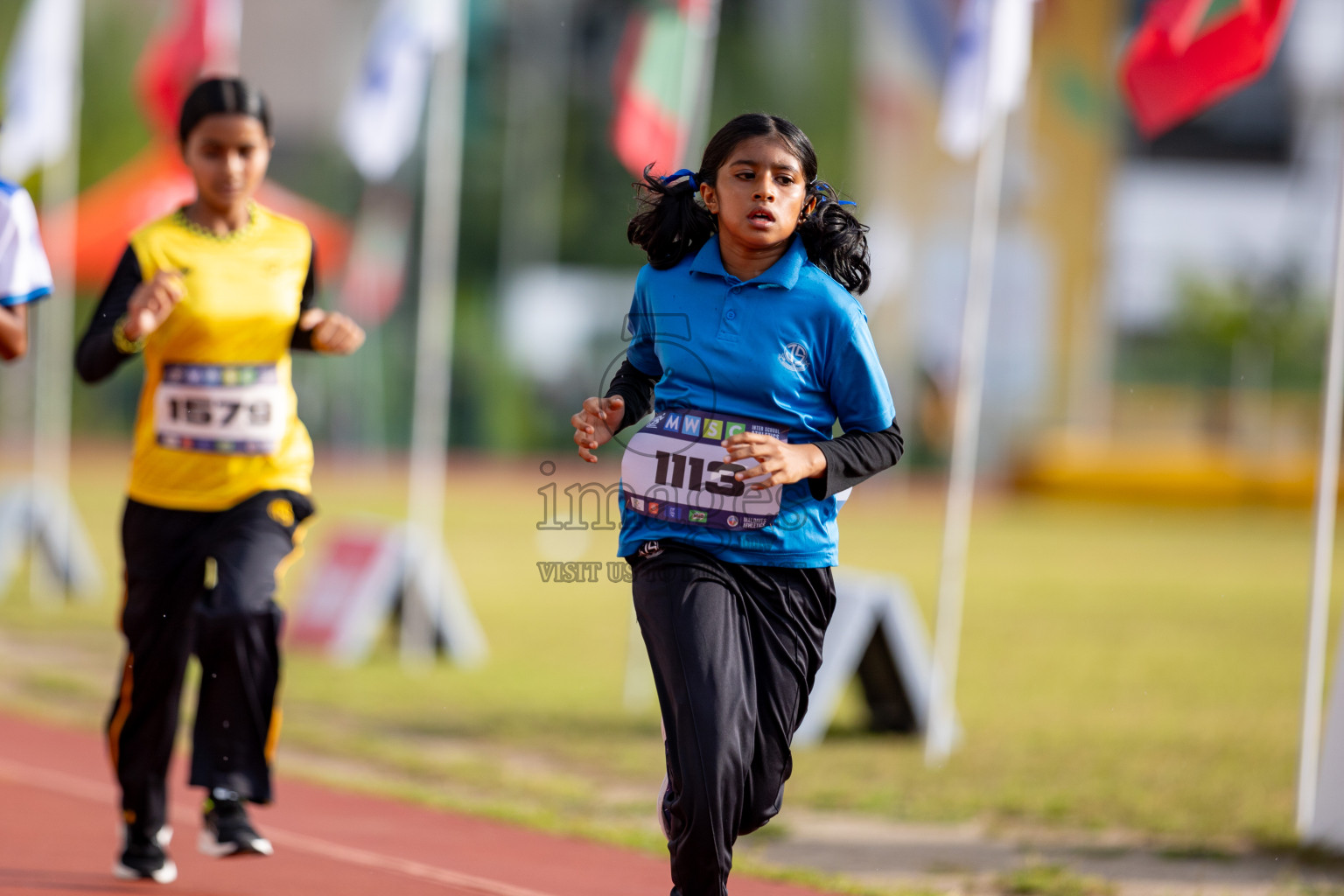 Day 3 of MWSC Interschool Athletics Championships 2024 held in Hulhumale Running Track, Hulhumale, Maldives on Monday, 11th November 2024. 
Photos by: Hassan Simah / Images.mv